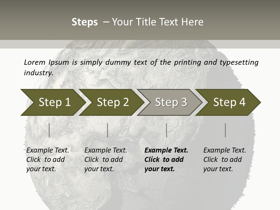 Grunge Barren Waterless PowerPoint Template