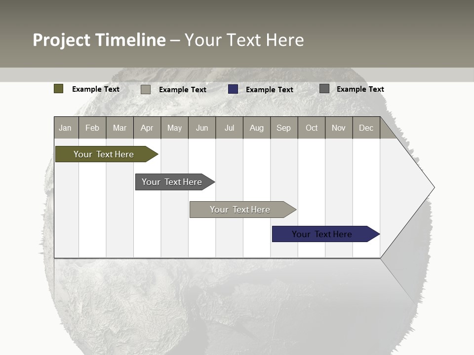 Grunge Barren Waterless PowerPoint Template