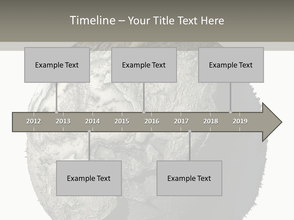 Grunge Barren Waterless PowerPoint Template