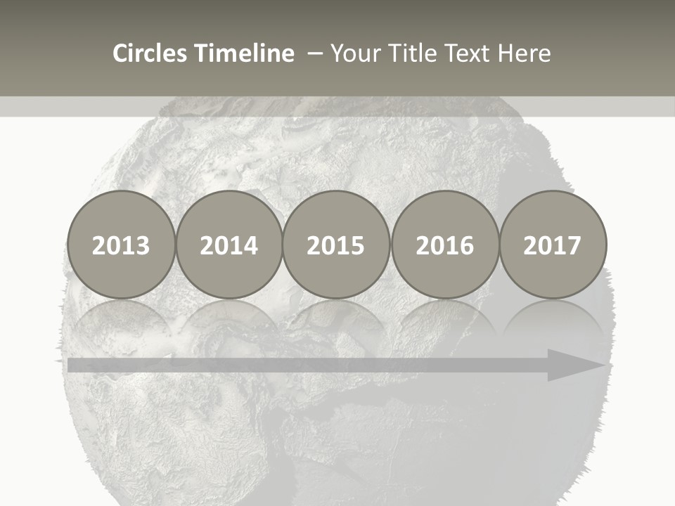 Grunge Barren Waterless PowerPoint Template