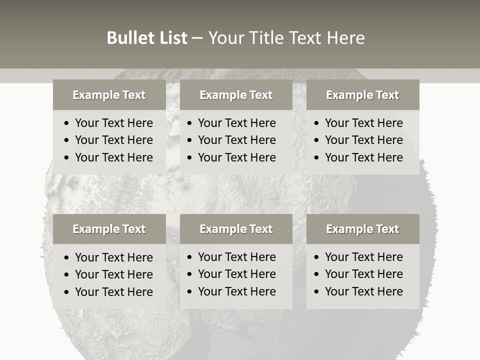 Grunge Barren Waterless PowerPoint Template