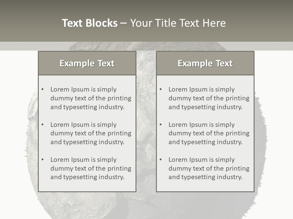 Grunge Barren Waterless PowerPoint Template