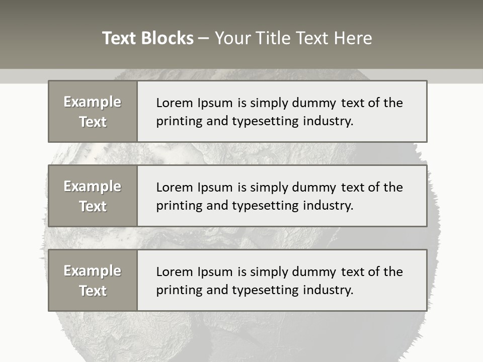 Grunge Barren Waterless PowerPoint Template