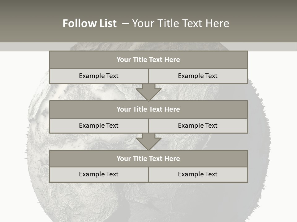 Grunge Barren Waterless PowerPoint Template