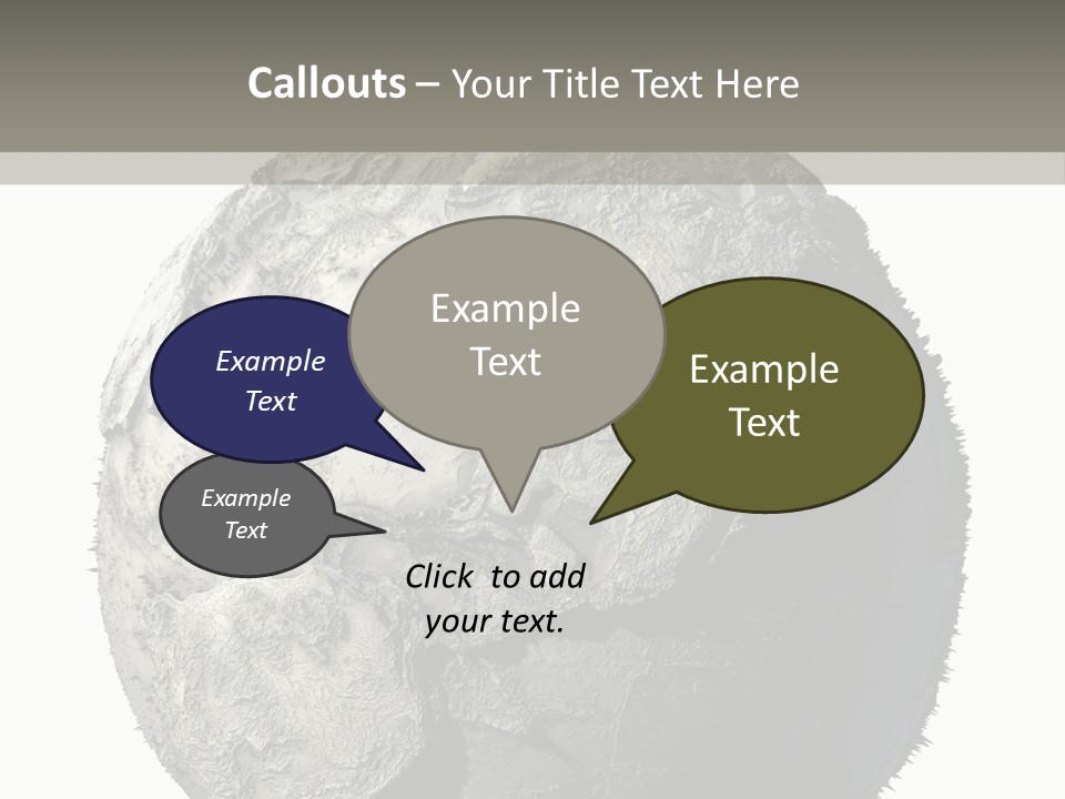 Grunge Barren Waterless PowerPoint Template