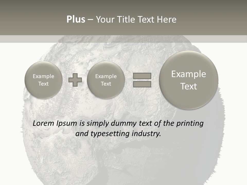 Grunge Barren Waterless PowerPoint Template