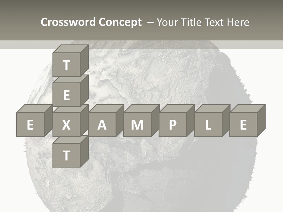 Grunge Barren Waterless PowerPoint Template