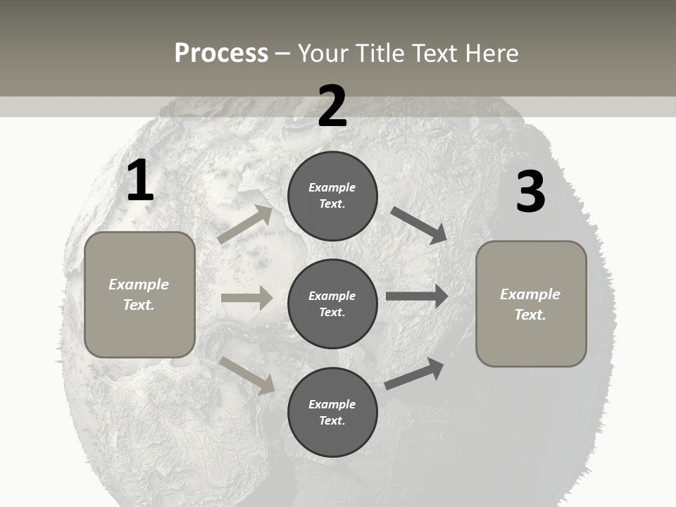 Grunge Barren Waterless PowerPoint Template