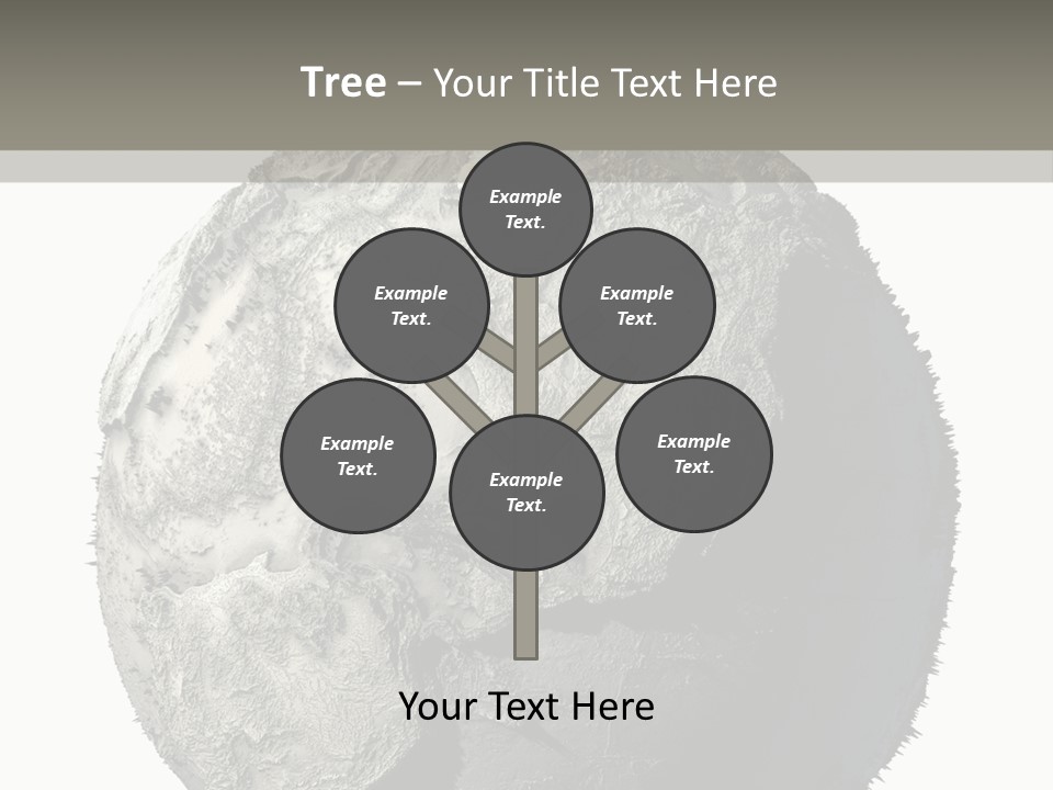 Grunge Barren Waterless PowerPoint Template