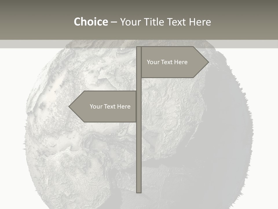 Grunge Barren Waterless PowerPoint Template