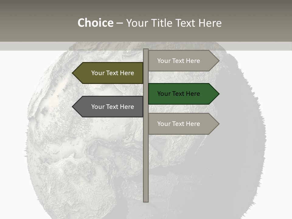 Grunge Barren Waterless PowerPoint Template