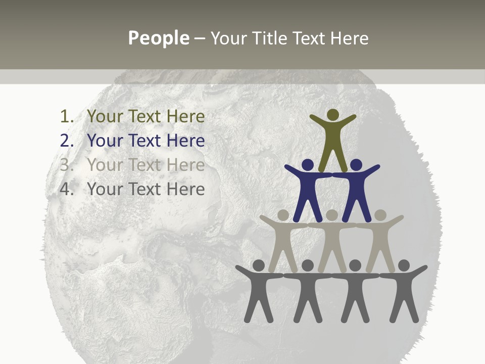 Grunge Barren Waterless PowerPoint Template