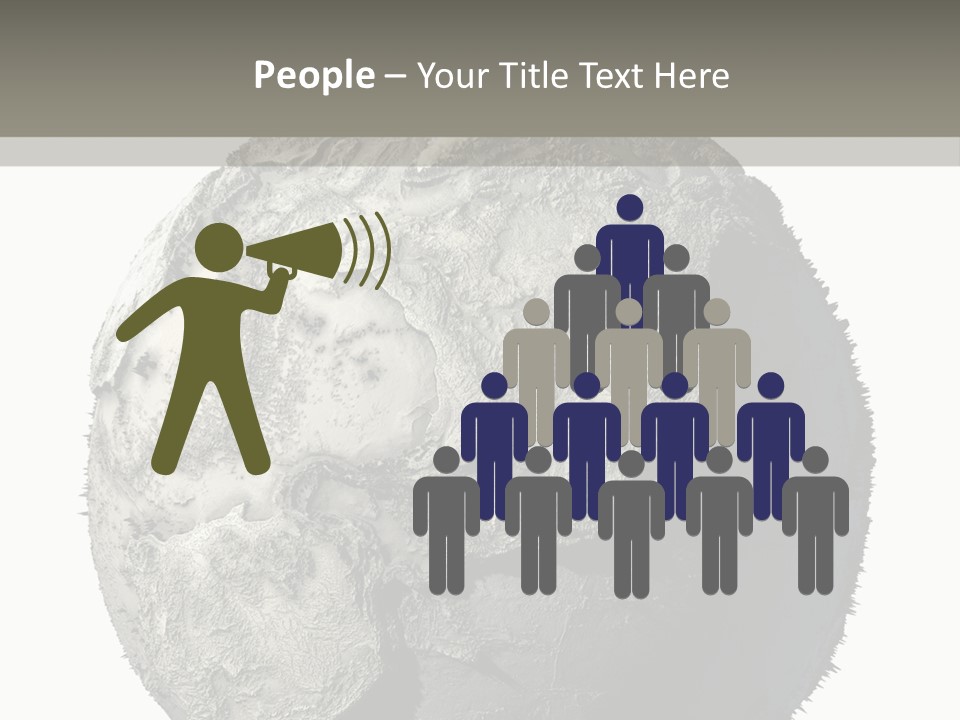 Grunge Barren Waterless PowerPoint Template