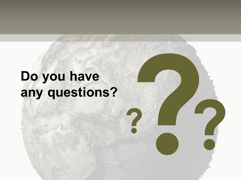 Grunge Barren Waterless PowerPoint Template