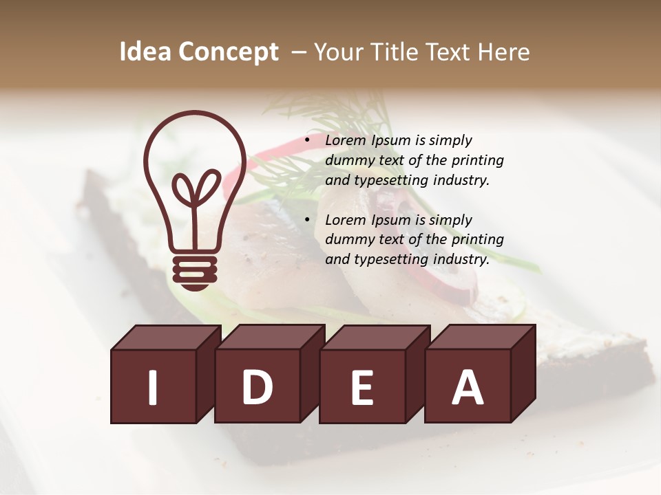 Dill Onion Fruit PowerPoint Template