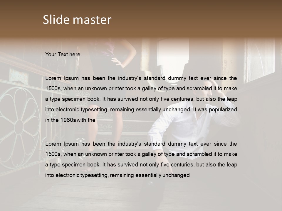 Women City Dress PowerPoint Template