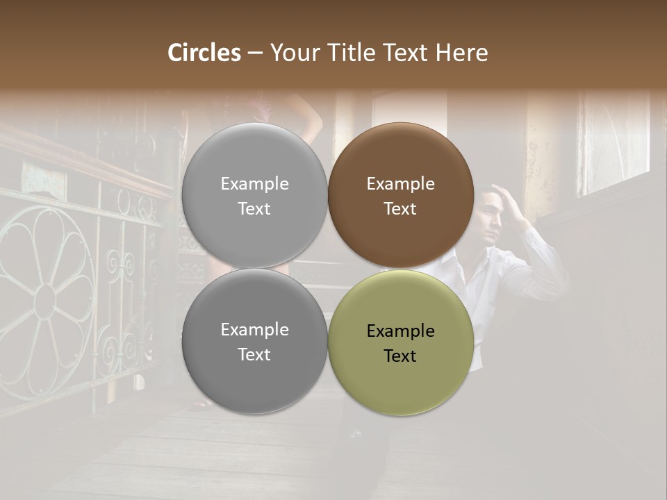 Women City Dress PowerPoint Template