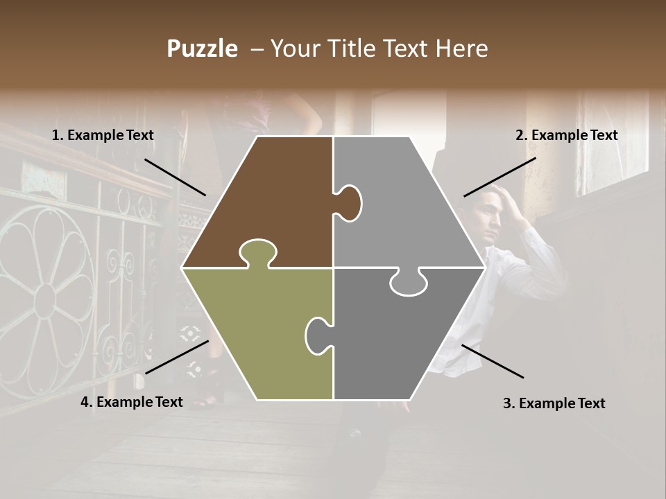 Women City Dress PowerPoint Template