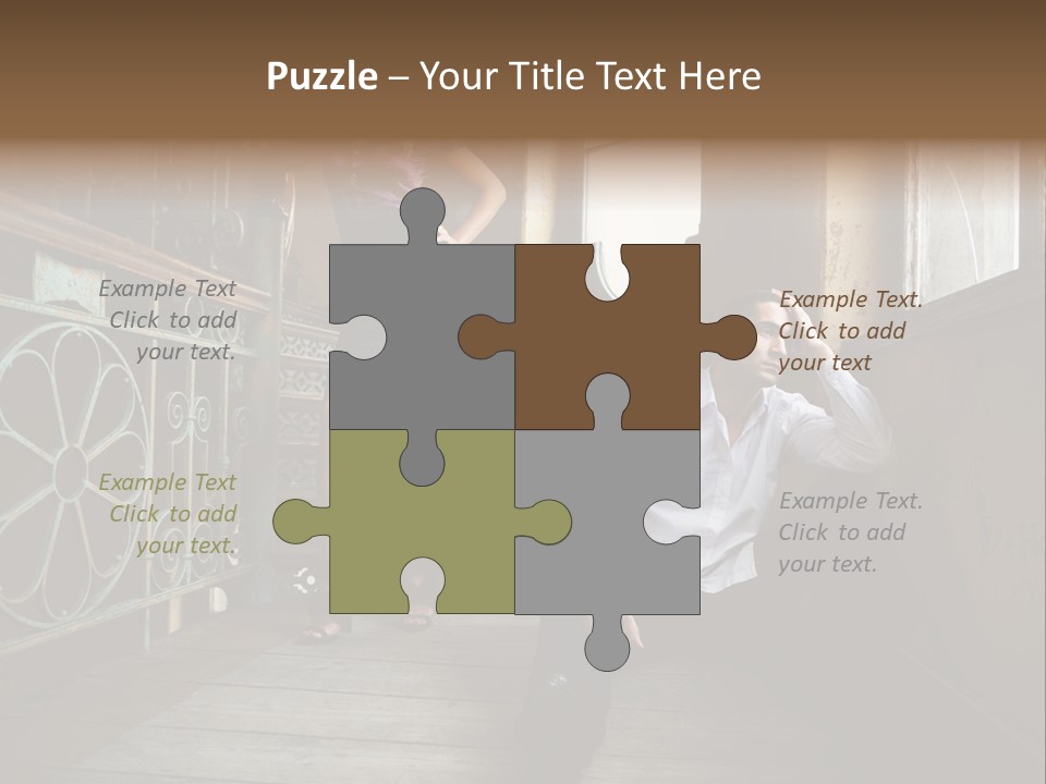 Women City Dress PowerPoint Template