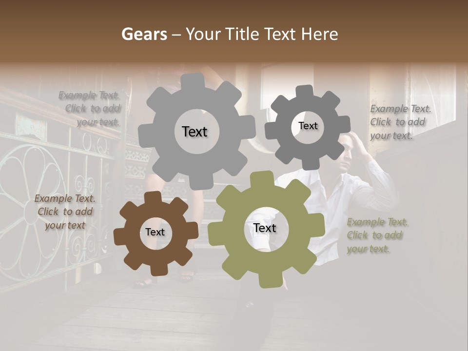 Women City Dress PowerPoint Template