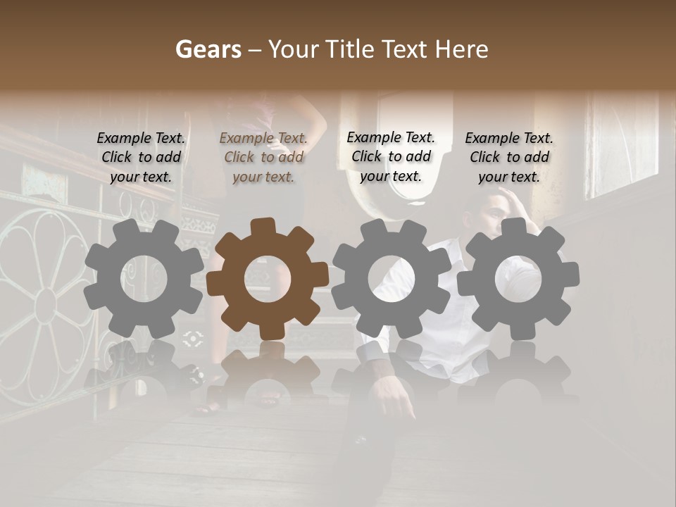 Women City Dress PowerPoint Template