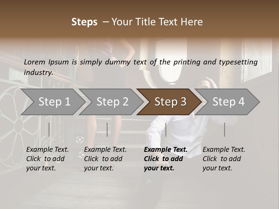 Women City Dress PowerPoint Template