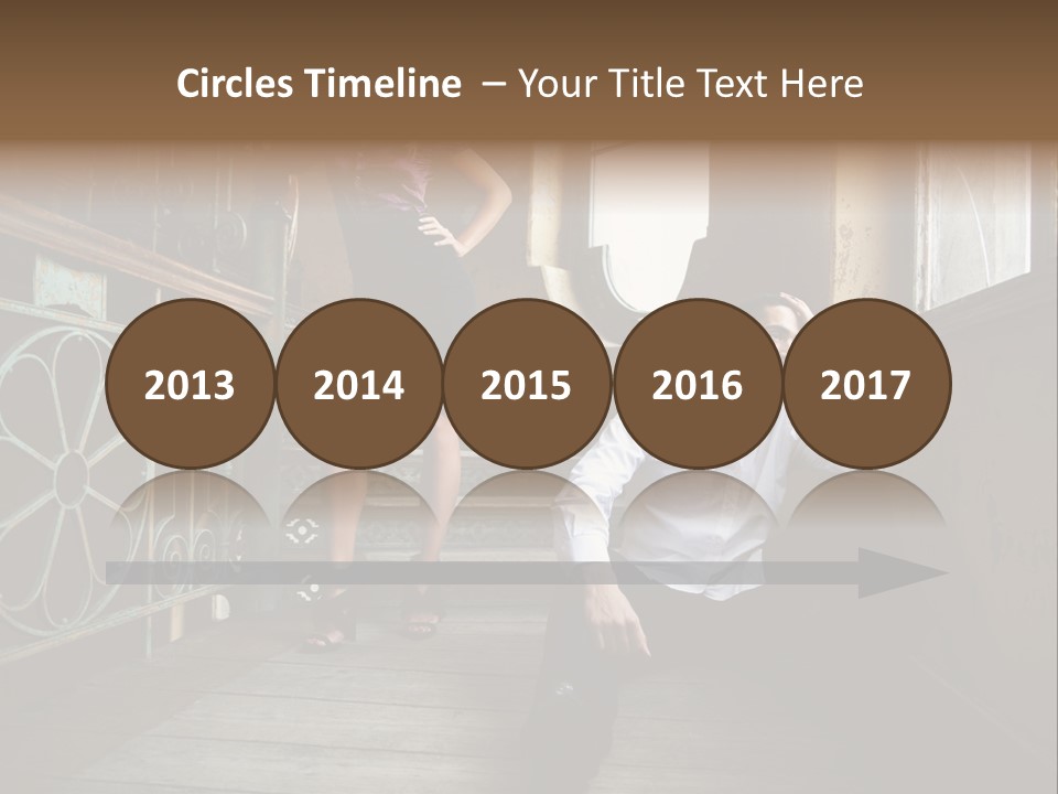 Women City Dress PowerPoint Template