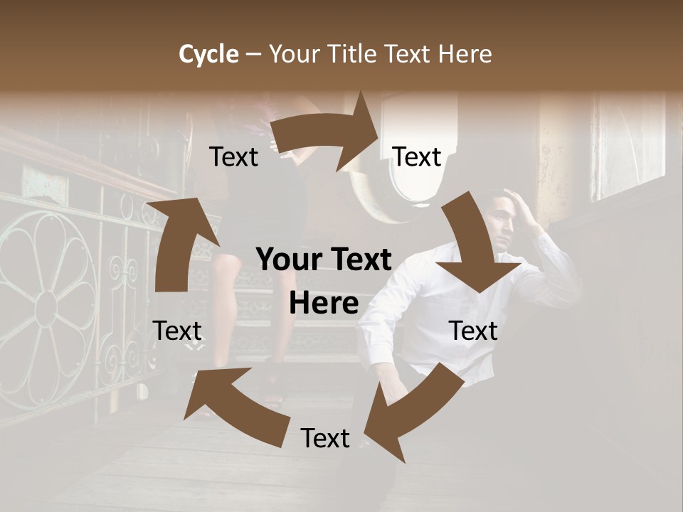 Women City Dress PowerPoint Template