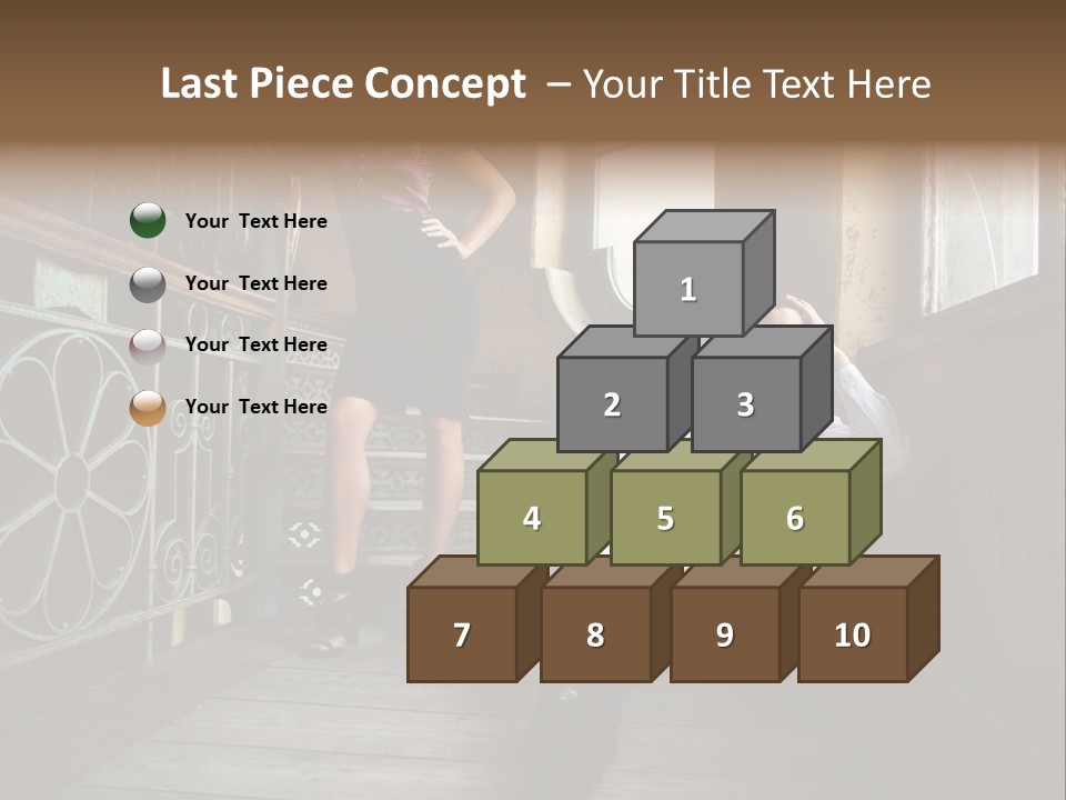 Women City Dress PowerPoint Template