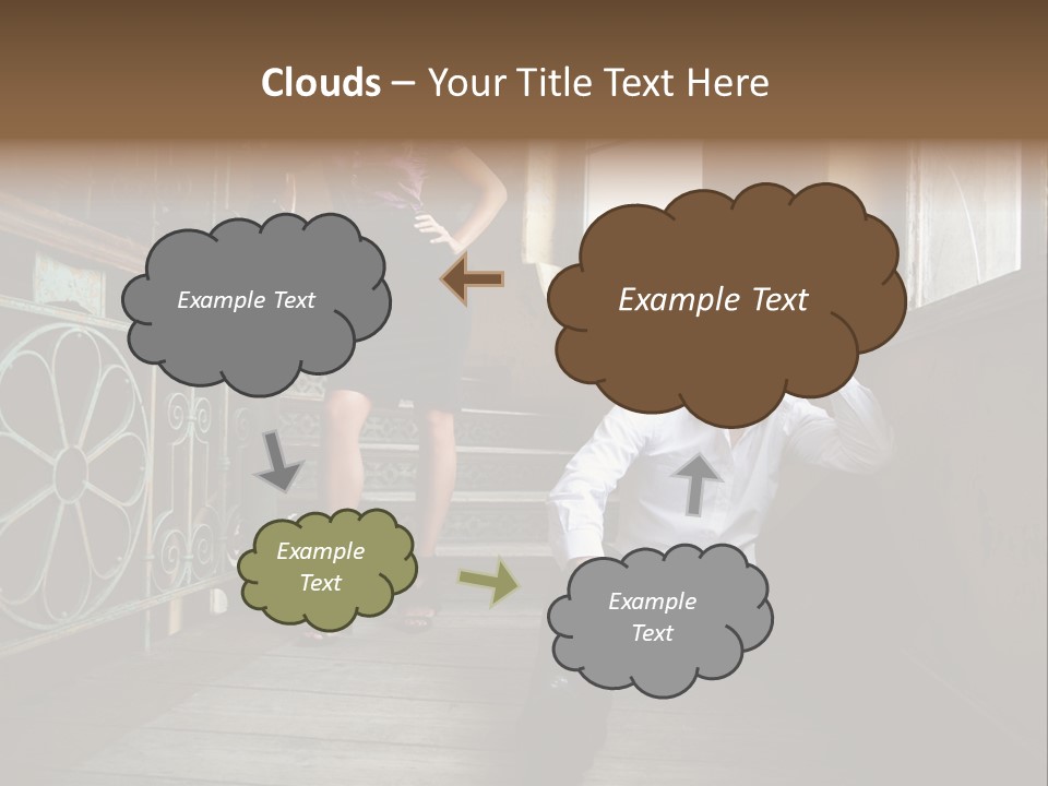 Women City Dress PowerPoint Template