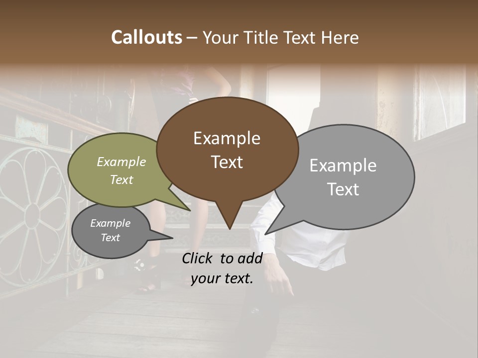 Women City Dress PowerPoint Template