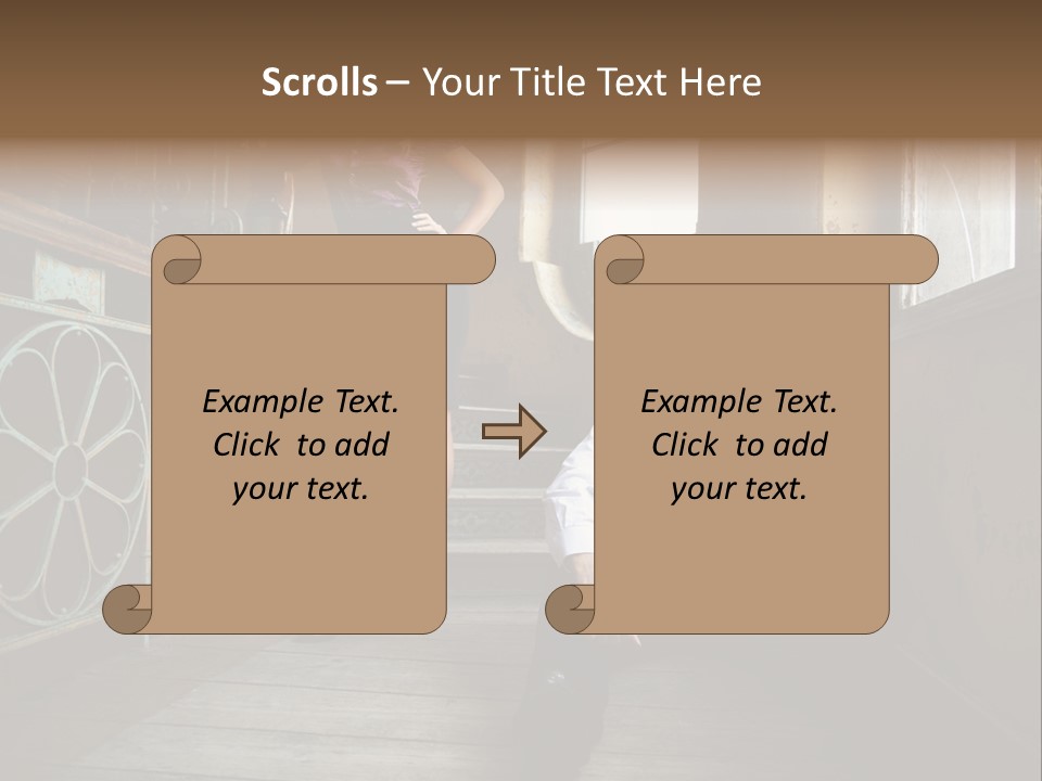 Women City Dress PowerPoint Template