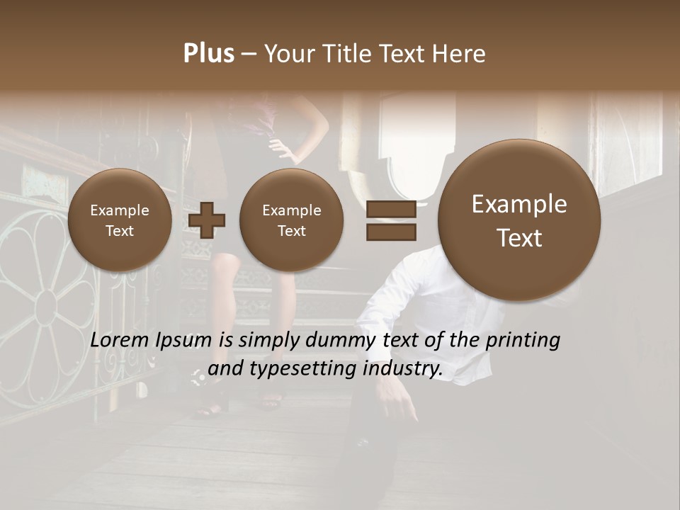 Women City Dress PowerPoint Template