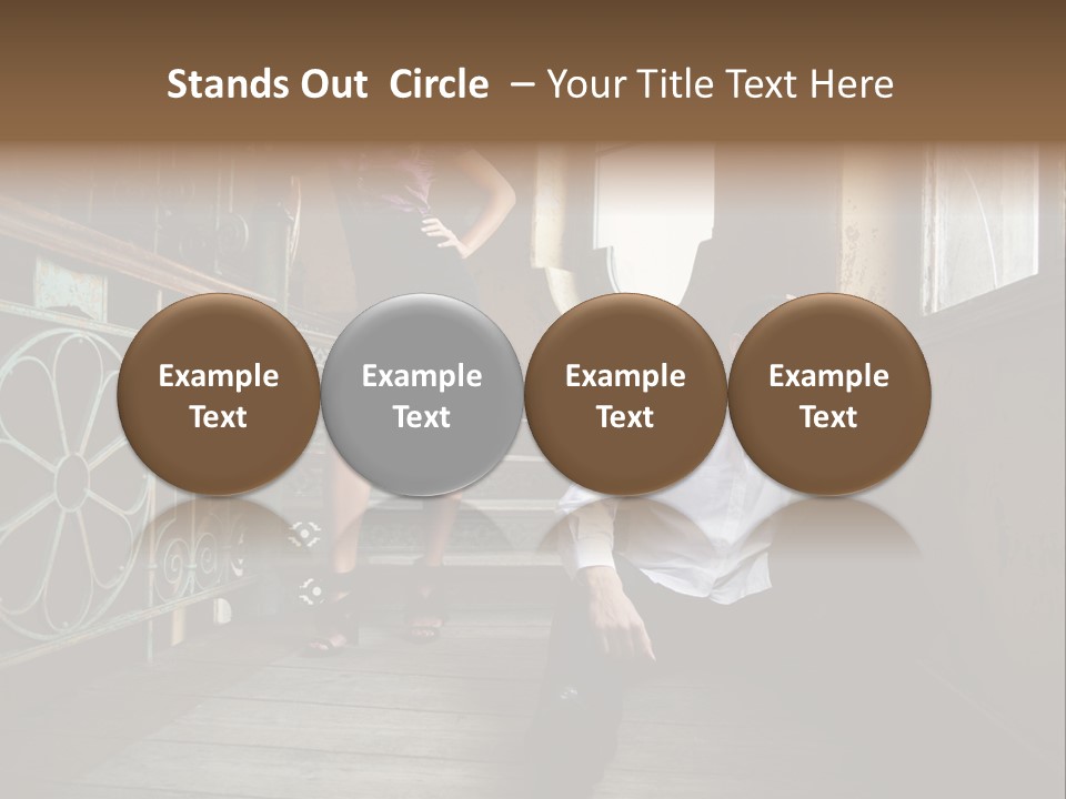 Women City Dress PowerPoint Template