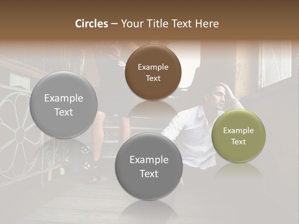 Women City Dress PowerPoint Template