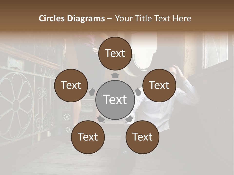 Women City Dress PowerPoint Template