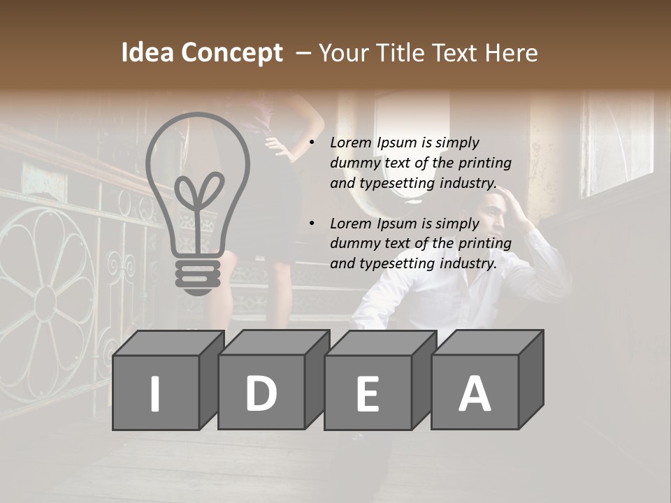 Women City Dress PowerPoint Template