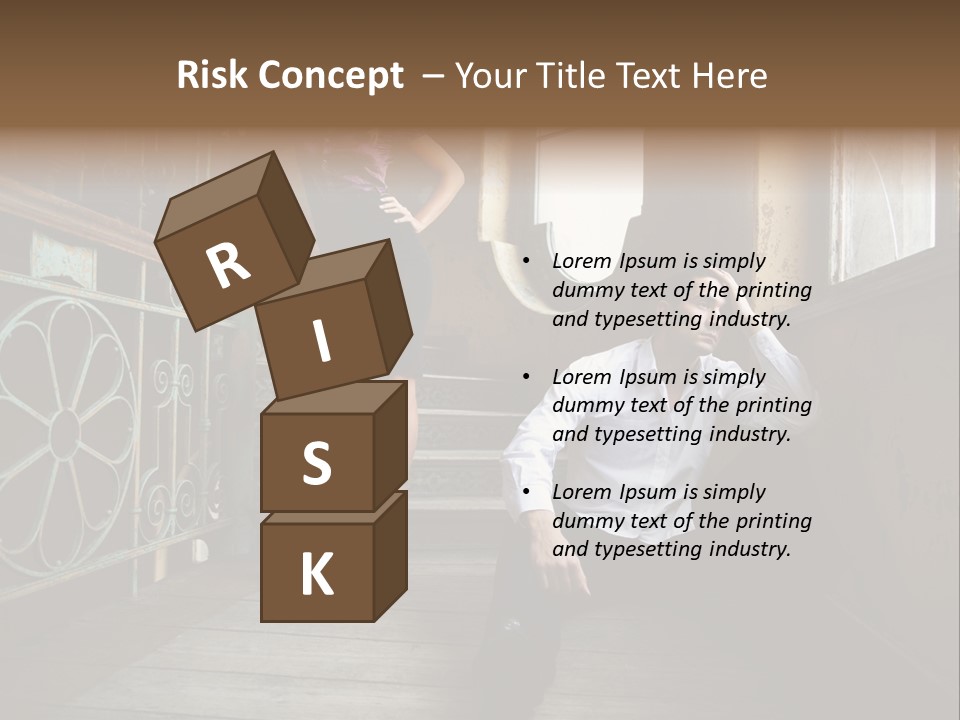 Women City Dress PowerPoint Template