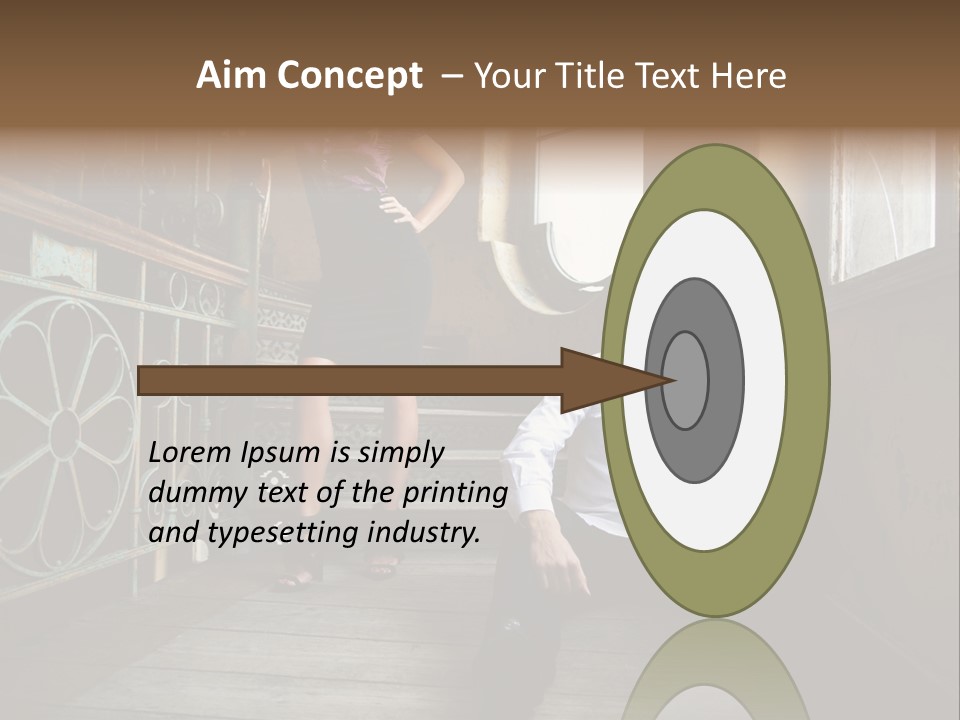 Women City Dress PowerPoint Template