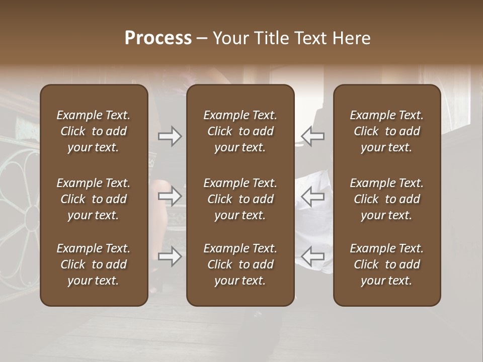 Women City Dress PowerPoint Template