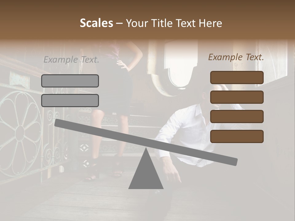 Women City Dress PowerPoint Template