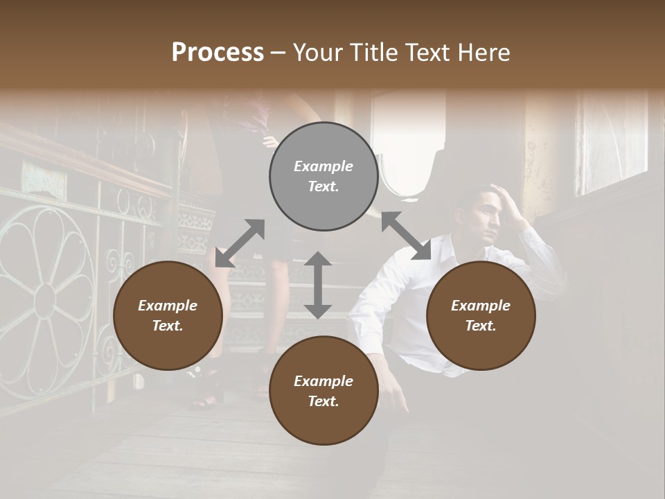 Women City Dress PowerPoint Template