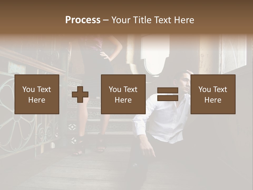 Women City Dress PowerPoint Template