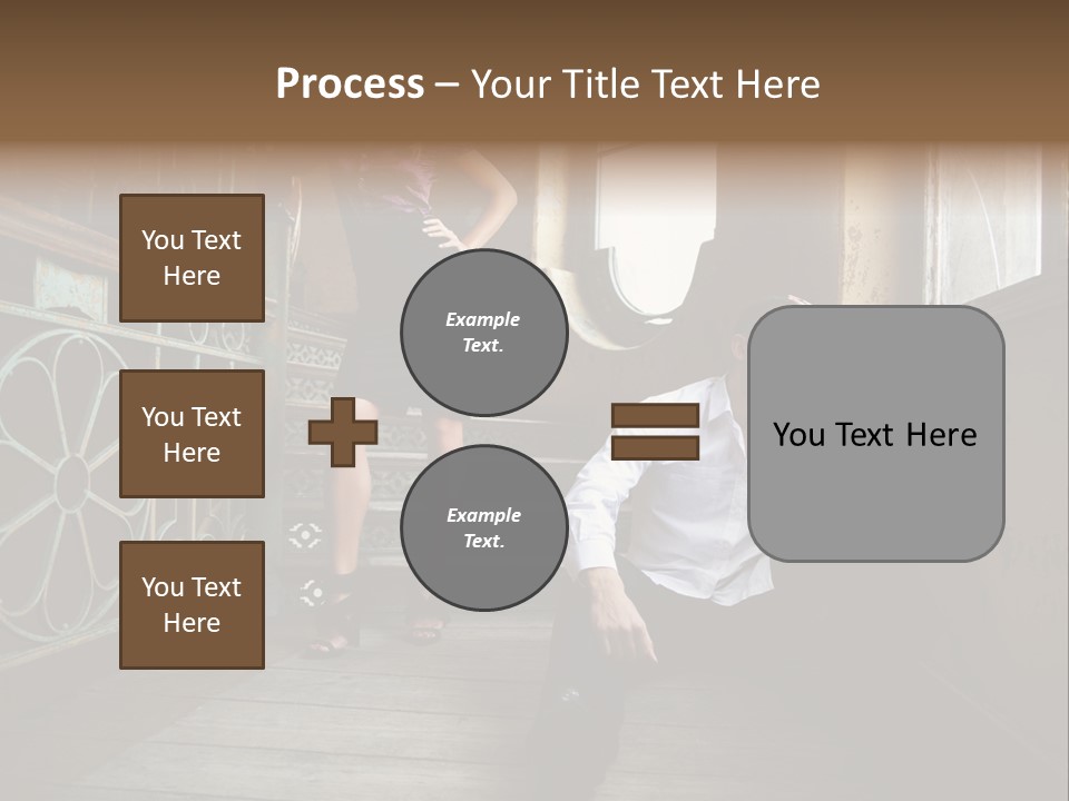 Women City Dress PowerPoint Template
