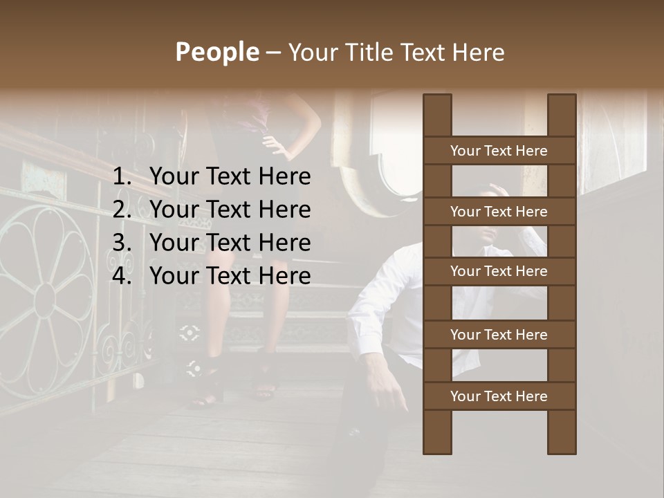 Women City Dress PowerPoint Template