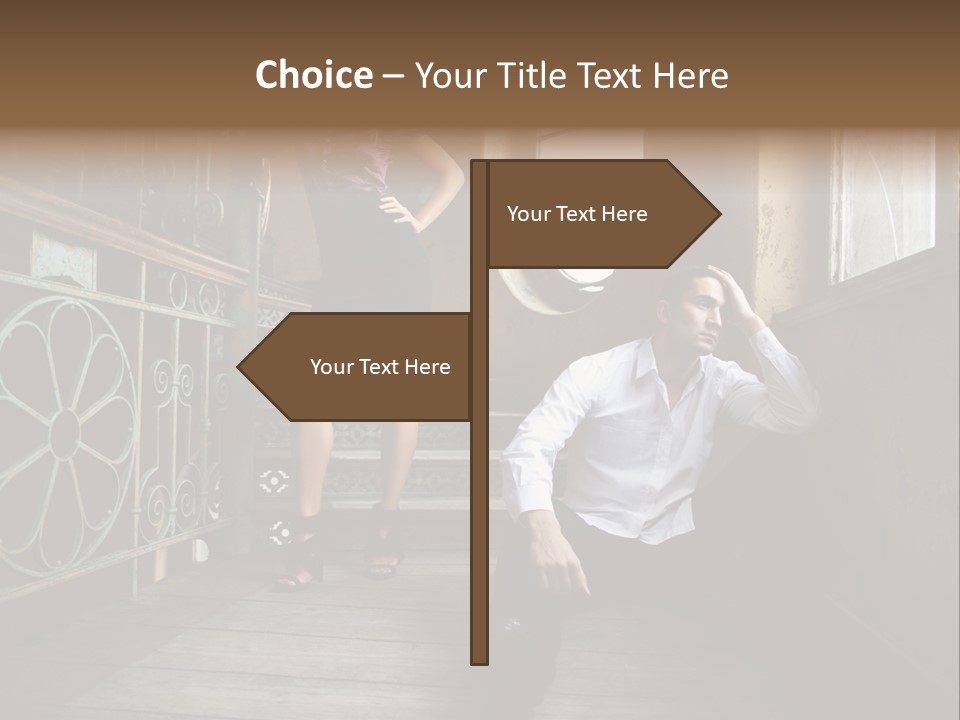 Women City Dress PowerPoint Template