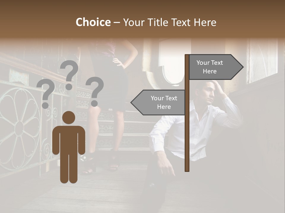 Women City Dress PowerPoint Template