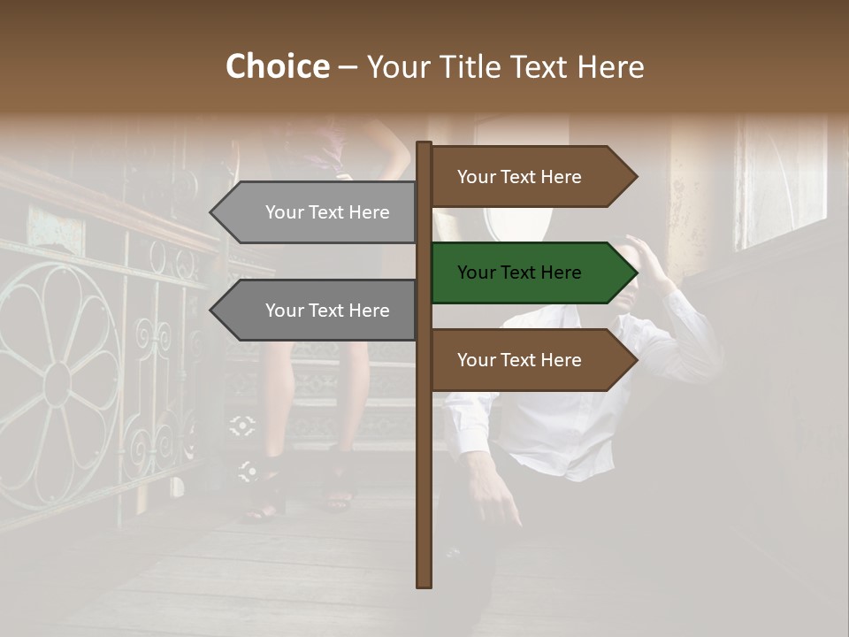 Women City Dress PowerPoint Template
