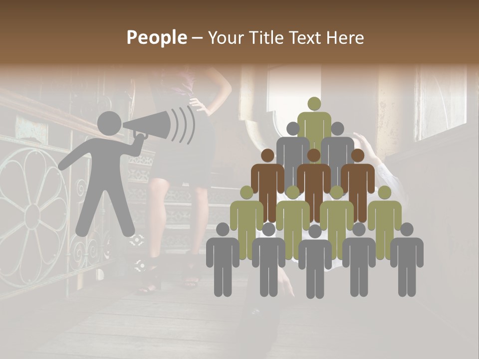 Women City Dress PowerPoint Template