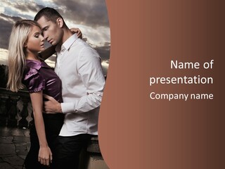 Smiling People Posed PowerPoint Template